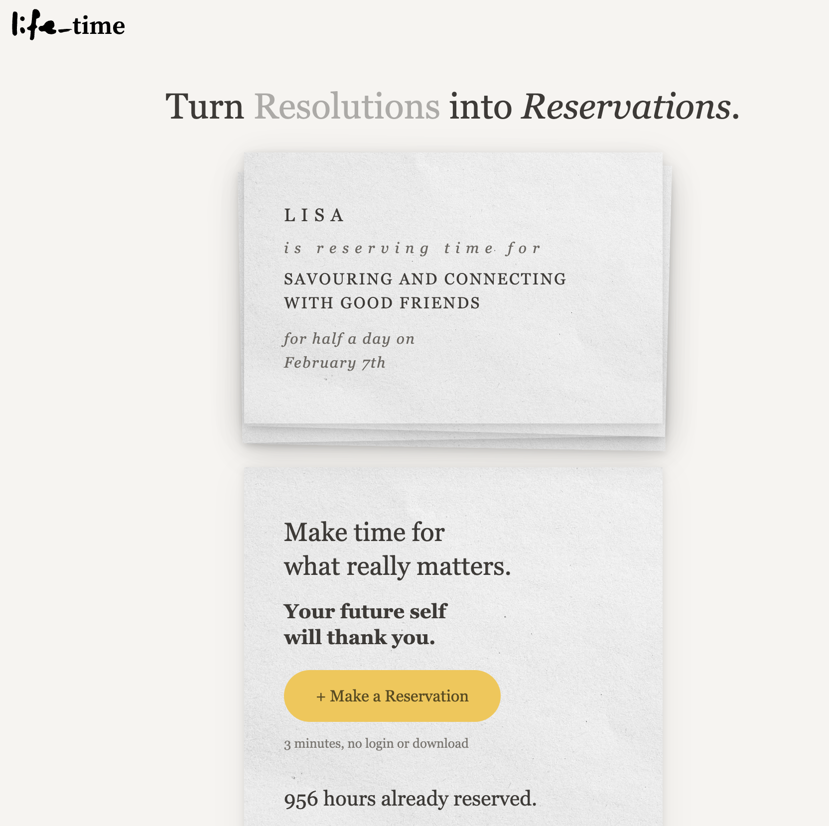 Reservations